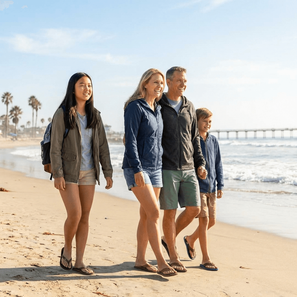 圣地亚哥海滩周末时光